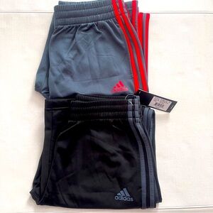 🆕 Two Adidas Pants black and Gray Size 14-16